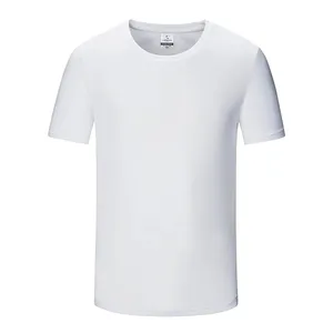 Groothandel 100% Polyester T-Shirts Sublimatie T-Shirts Effen Op Maat Bedrukt Meerdere Kleuren Blanco T-Shirt