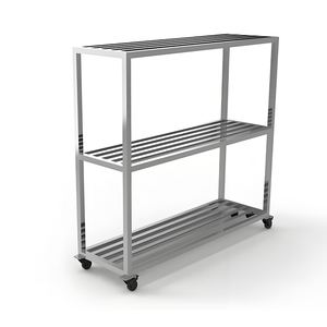 رف أدوات مطبخ احترافي من الفولاذ المقاوم للصدأ معتمد من NSF رف تخزين معدني مع إطار متين - Product Image 1