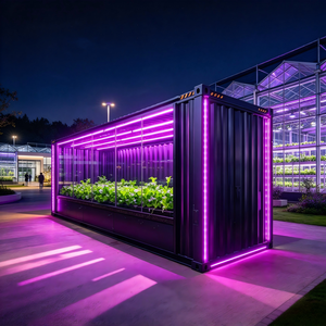 Full Spectrum LED Automated Aeroponic Container Farm HDPE <b>Waterproof</b> <b>Cover</b> for Commercial Plant Cultivation - Product Image 1
