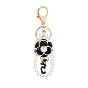 Kawaii Y2K Pearl <strong>Sakura</strong> <strong>Flowers</strong> Keychain Korean Metal <strong>Flower</strong> Bag Pendant Handbag Charms Sweet Girls Bag Hanging Decoration - Product Image 4
