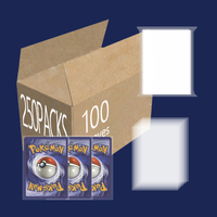 Bulk Pack Premium Clear Size Cardboard Game Card Sleeves for Football Hockey Trading Cards