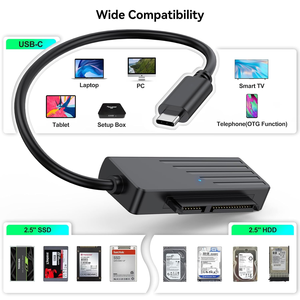 Adaptador SATA a USB C para <span class=keywords><strong>disco</strong></span> <span class=keywords><strong>duro</strong></span> de 2,5 pulgadas, SSD, convertidor tipo C, <span class=keywords><strong>cable</strong></span> <span class=keywords><strong>lector</strong></span> de <span class=keywords><strong>disco</strong></span> <span class=keywords><strong>duro</strong></span> externo SATA III - Product Image 4