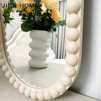 Miroir de corps moderne pleine longueur fait à la main miroir de dressing en verre mural irrégulier sur pied pour décoration