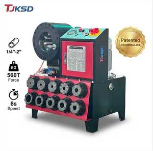 Máquina crimpadora de mangueras de aire acondicionado de 10 matrices de 1/4-2 pulgadas y 560T de fuerza, 6 velocidades, con certificación CE ISO - Product Image 3
