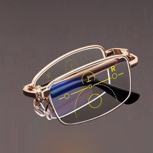 <span class=keywords><strong>Lunettes</strong></span> de Lecture Pliantes de Mode Presbytie Bifocales Anti-Lumière Bleue pour Hommes avec Étui - Product Image 2