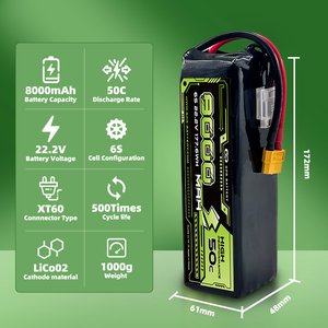 Factory Custom High Rate <b>Battery</b> 3.7V-3.85V 8000mAh-84000mAh Lithium FPV/UAV/<b>Drones</b> CE Certified 500 Cycles LiCoO2 - Product Image 4