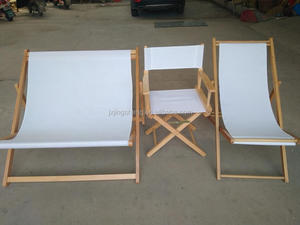 Chaise en bois légère <span class=keywords><strong>pliable</strong></span>, impression de LOGO personnalisée, chaise de plage réglable en hauteur - Product Image 5