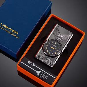 Logo personalizzabile ricarica quadrante <span class=keywords><strong>accendino</strong></span> ad arco con confezione <span class=keywords><strong>regalo</strong></span> Design elegante unico per regali personalizzati - Product Image 4