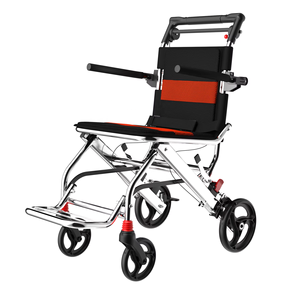 Sedia a Rotelle Pieghevole Portatile, Sedia a Rotelle da Viaggio con Freno a Mano, Sedia a Rotelle Ultra-Leggera per Anziani e Bambini - Product Image 2