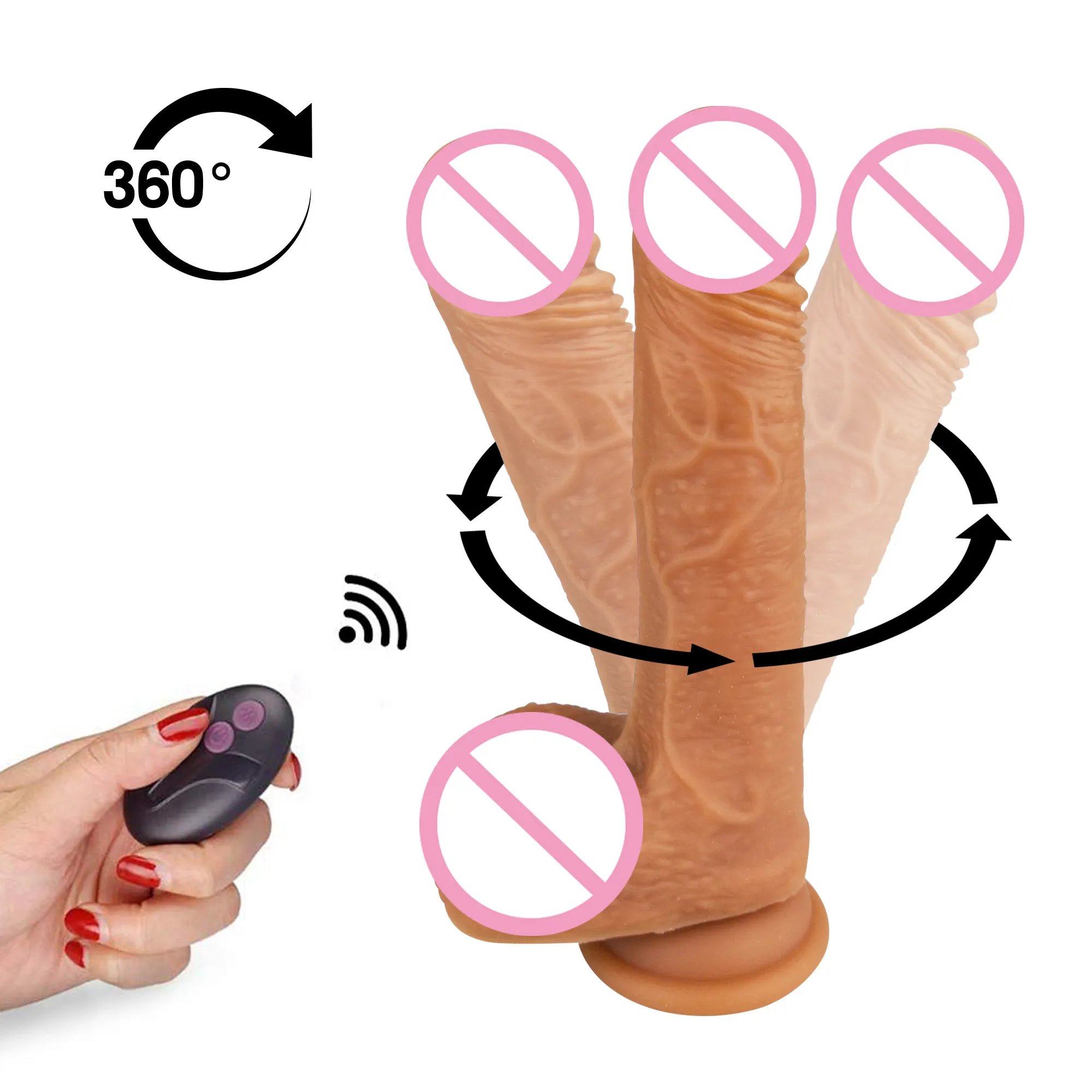 7 गति यूएसबी प्रभारी Thrusting गुदा Dildo के थरथानेवाला वयस्क सेक्स खिलौना के लिए विशाल क्रिस्टल घूर्णन यथार्थवादी Dildo के महिलाओं