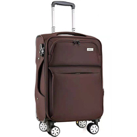 Ensemble de valises à roulettes en tissu américain, résistant aux rayures, design en cuir, pour marque de luxe