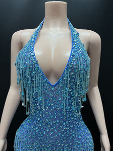 Mới lạ Y4545-C Trung Quốc bán buôn quần áo thời trang chính thức gowns Evening Dresses Dài Đính Cườm Tua sang trọng Dresses cho <span class=keywords><strong>prom</strong></span> phụ nữ - Product Image 2