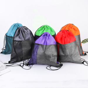 Mochilas con Cordón de Poliéster y Nailon Promocionales con Logotipo Personalizado, Bolsa de Regalo con Cordón de Poliéster 210D, Bolsa Deportiva - Product Image 4