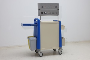 Système d'accès rapide pour l'anesthésie, plateaux pharmaceutiques ABS réglables en hauteur, efficacité chirurgicale moderne pour hôpitaux, commodité pour les hôtels, les écoles et les salles à manger - Product Image 5