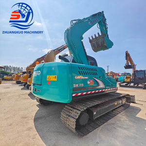 Excavadora Kobelco SK75 usada a precio competitivo y asequible a la venta Excavadora sobre orugas Kobelco SK75 usada de gran potencia - Product Image 2