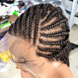 Super Natural Glueless <span class=keywords><strong>trenza</strong></span> pelucas frente <span class=keywords><strong>de</strong></span> encaje <span class=keywords><strong>de</strong></span> <span class=keywords><strong>cabello</strong></span> humano, Peluca <span class=keywords><strong>trenza</strong></span> África peluca <span class=keywords><strong>con</strong></span> Frontal - Product Image 4