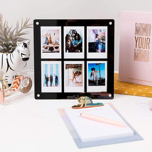 Marco de <span class=keywords><strong>Fotos</strong></span> Collage The Happy Frame, Marco <span class=keywords><strong>Polaroid</strong></span> para <span class=keywords><strong>Fotos</strong></span>, Marco Acrílico Magnético Flotante Instax Mini con Imán y Soporte - Product Image 3