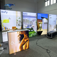 Stand d'exposition modulaire en aluminium SEG avec impression par sublimation, stand d'éclairage moderne portable pour salons professionnels