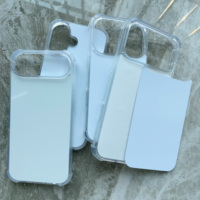 Coque de téléphone transparente antichoc en TPU 2D pour sublimation, compatible avec iPhone 13, 13 Pro, 11, 14 Pro, 15 Plus, 16 Pro Max, 17 Air, 17 Pro Max