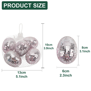Set Decorativo di Uova a Specchio Mini Disco per Pasqua, Decorazioni per Albero e Cesto, Collezione Festiva, Fornitore all'Ingrosso - Product Image 3