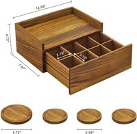 Organisateur de boîte à thé en bois produits Offre Spéciale boîte à thé en bois largement utilisée pour les amateurs de thé boîte de présentation en bois