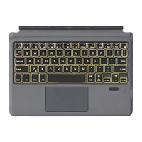 Nouveau clavier rétroéclairé pour Surface Go 1 2 3, clavier magnétique sans fil ultra-fin, type-C, pavé tactile pleine taille, arabe, coréen