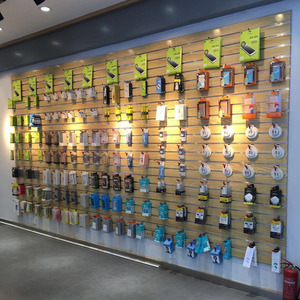Slatwall <span class=keywords><strong>MDF</strong></span> Slat Wallpanel Cho Nhà Cung Cấp Triển Lãm, Trang Sức Hiển Thị <span class=keywords><strong>Rack</strong></span>, Giày Và Điện Thoại Di Động Phụ Kiện Hiển Thị <span class=keywords><strong>Rack</strong></span> - Product Image 4