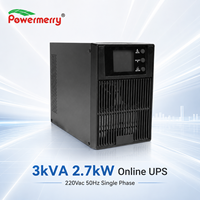 UPS Monofásico en Línea de 3kVA 2.7kW 220Vac 50Hz para Sala de Servidores, Equipos de Red, Oficina y Proyectos de Respaldo de Energía IT en Europa