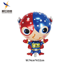 Bán Buôn Phim Hoạt Hình Lá Nhân Vật Anime Mario Stitch <span class=keywords><strong>Robot</strong></span> BB8 Mèo Động Vật Bé Tắm Globos Hạnh Phúc Sinh Nhật Đảng Trang Trí Đồ Chơi - Product Image 5