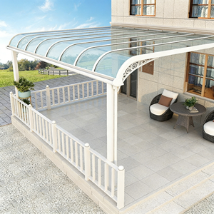Auvent <span class=keywords><strong>de</strong></span> porte en métal <span class=keywords><strong>de</strong></span> style moderne, <span class=keywords><strong>abri</strong></span> contre la pluie, auvent en polycarbonate traité thermiquement <span class=keywords><strong>pour</strong></span> application en <span class=keywords><strong>jardin</strong></span> - Product Image 1