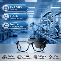 Gafas inteligentes impermeables con cámara integrada, captura de fotos y videos, control por voz, chat multilingüe, gafas inalámbricas Meta.