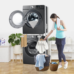 Kit de Apilamiento para Lavadora Automática con Estante Extraíble, Almohadilla Antideslizante y Correas de Trinquete - Product Image 2