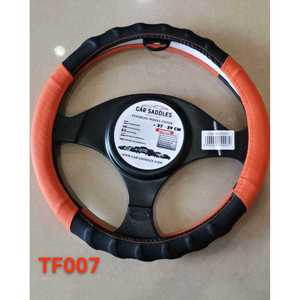 Housse de volant de voiture 37-39 cm Orange Premium Fit - Product Image 1