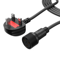 Cable de Alimentación SHEHDS IP65 Impermeable para Exteriores, con Núcleo de Cobre de Alta Pureza, Conexión en Cadena PowerCon para Equipos de DJ y Escenarios