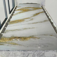 Panel de Pared Interior/Exterior de PVC WPC, Lámina de Mármol Sintético Resistente a la Humedad, Ecológica, Retardante de Fuego B1, Fácil Instalación 5