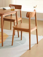 Silla de Comedor de Madera de Cerezo, Madera Sólida, Fabricante, Venta al Por Mayor Directa de Fábrica, Proveedor de Carga a Granel en Contenedores, Fácil Montaje KD