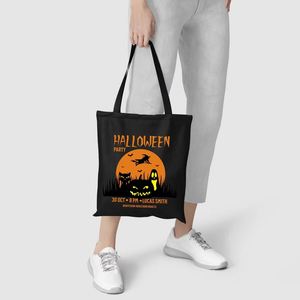 DLBZ Wholesale Easy Carry Large Reusable Promotional Custom Rope <b>Tote</b> <b>Bag</b> for Halloween - Product Image 3