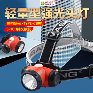 Linterna Frontal LED Recargable, Ligera e Impermeable para Camping, Caza y Actividades al Aire Libre - Product Image 1
