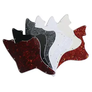 Donlis Celluloid rùa trống Jazz Master Guitar pickguards trong ngọc trai đen cổ điển trắng không có đường đón cho tùy chỉnh