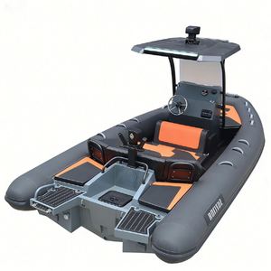 เรือ RHIB RIB ขนาด 19.7 ฟุต สำหรับ 10 คน Achilles Hypalon พร้อมหลังคาแข็ง คอนโซลหรูหรา สำหรับ<span class=keywords><strong>ก</strong></span>ีฬา ผลิตในจีน รับผลิตแบบ OEM ODM - Product Image 1