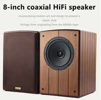 BRZHIFI CS8 Haut de gamme 8 pouces Bas de gamme Coaxial Hifi Haut-parleur d'étagère Amplificateur domestique Haut-parleur d'étagère 8 pouces