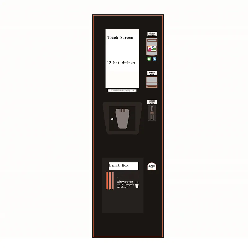 Монета падение чашки чайные напитки Торговый автомат для кофе WF1-606A