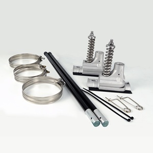 Có thể điều chỉnh chiều cao chống ăn mòn biểu ngữ ngoài trời hiển thị đứng dễ dàng để cài đặt quảng cáo cờ khung - Product Image 4