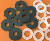 M1.6 - M22 Black Flat Washers Nylon PA66 Plastic Washer