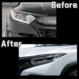 HR-V <span class=keywords><strong>HRV</strong></span> Vezel 2019-2022 mise à niveau des phares LED vers un <span class=keywords><strong>nouveau</strong></span> style DRL modifié phare avant clignotant pour <span class=keywords><strong>Honda</strong></span> - Product Image 4