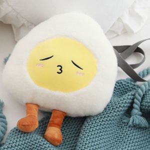 Peluche décorative en forme d'œuf Aberdeen Man, avec fonction appui-tête et coussin lombaire, jouet, pendentif, coussin, cadeau, animal en peluche, simulation alimentaire - Product Image 4