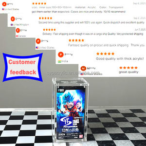 Boîte en acrylique transparente SYP avec couvercle magnétique pour le jeu de cartes Bandai <span class=keywords><strong>Dragon</strong></span> <span class=keywords><strong>Ball</strong></span> <span class=keywords><strong>Super</strong></span> Fusion World Booster Pack [FB07] (Boîte) Protection en acrylique - Product Image 4