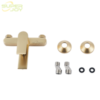 Robinet de Douche Moderne de Luxe en Laiton Brossé Doré, Mitigeur Plaqué, Matériel Durable pour la Décoration de la Maison et des Hôtels, Robinet de Salle de Bain en Cuivre