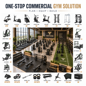 TOPTONS - Solución Integral de Equipamiento de Gimnasio Comercial Personalizable de 1000 m², Máquinas de Fuerza y Cardio, Máquinas con Carga de Placas - Product Image 1