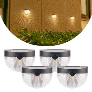 Lámpara Solar de Pared para Exteriores Hejia, 5W, Impermeable, Semicircular, para Jardín, Patio, Iluminación Decorativa Nocturna - Product Image 1